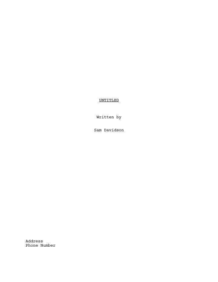 Ballers: 101: Pilot screenplay first page