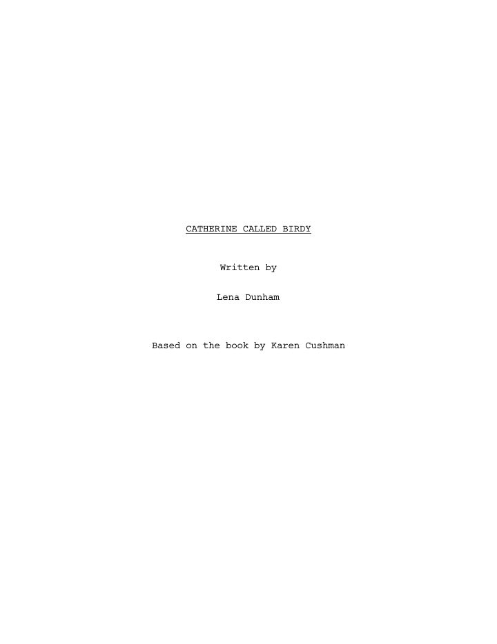 Catherine Called Birdy screenplay first page