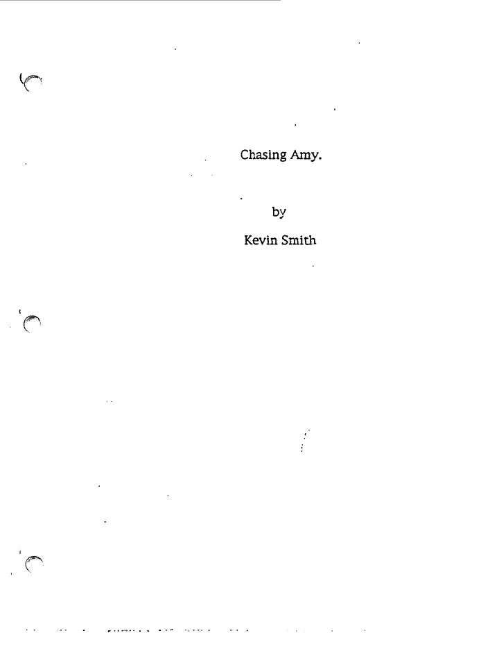 Chasing Amy screenplay first page