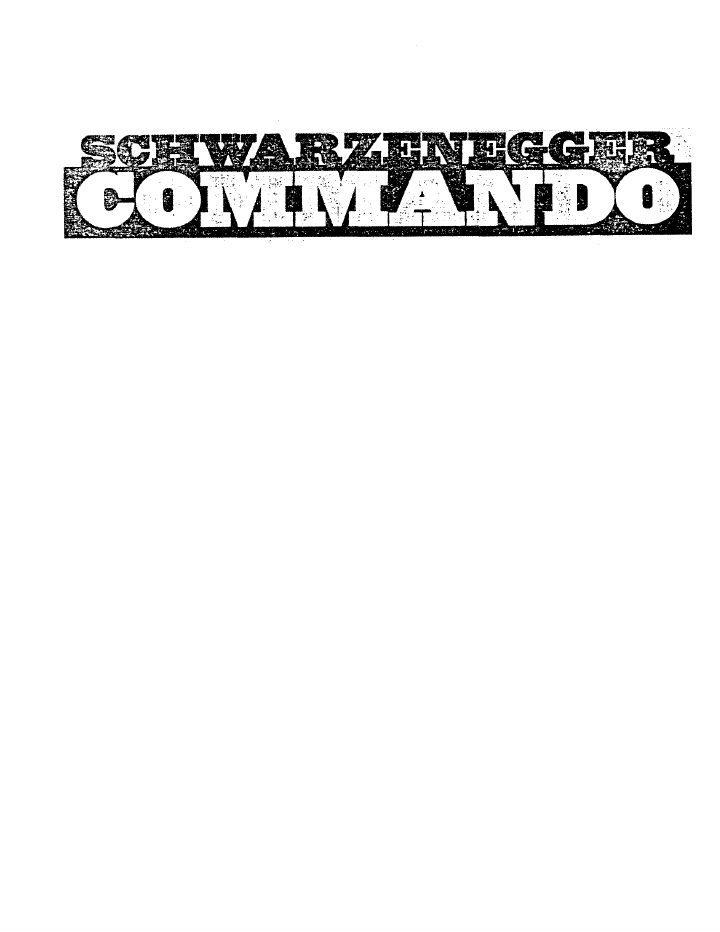 Commando screenplay first page