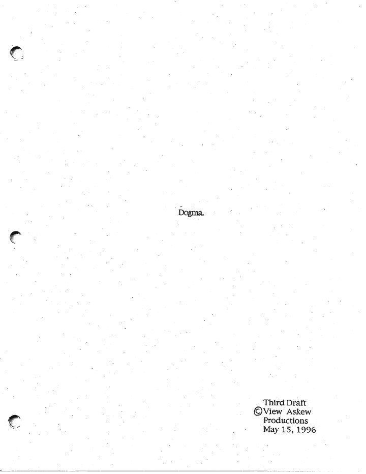 Dogma screenplay first page