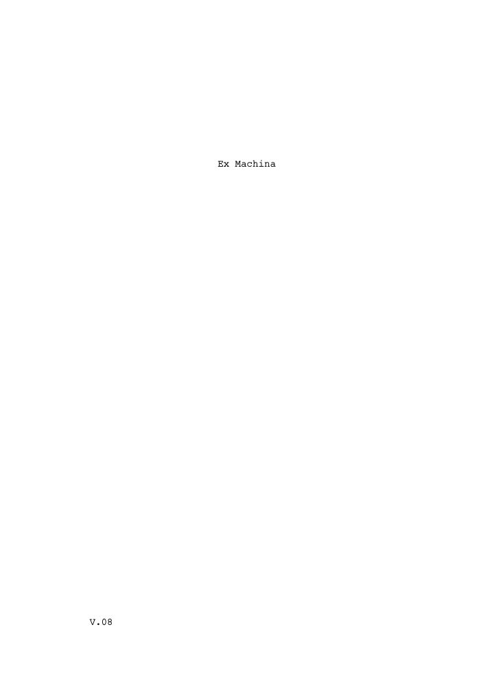 Ex Machina screenplay first page