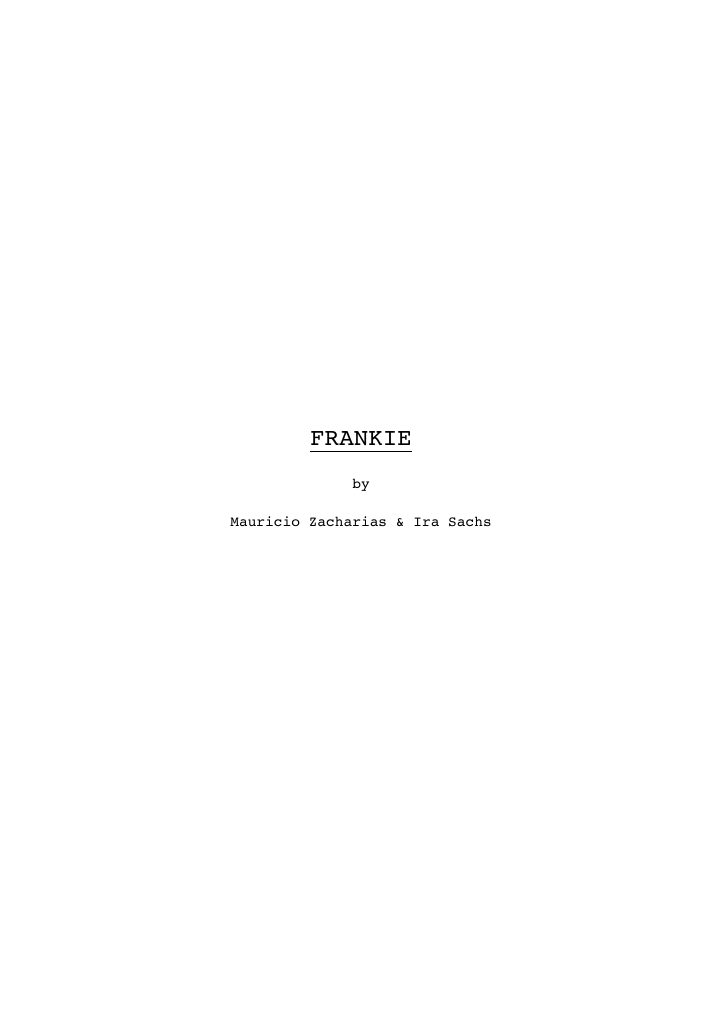Frankie screenplay first page