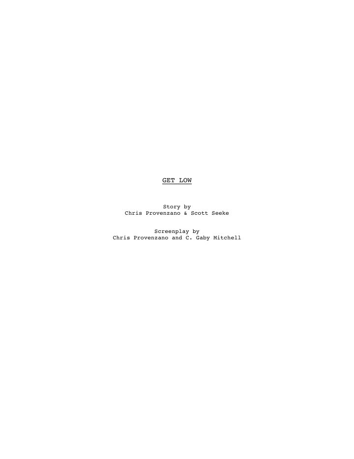 Get Low screenplay first page