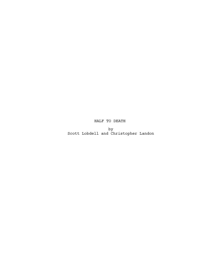 Happy Death Day screenplay first page