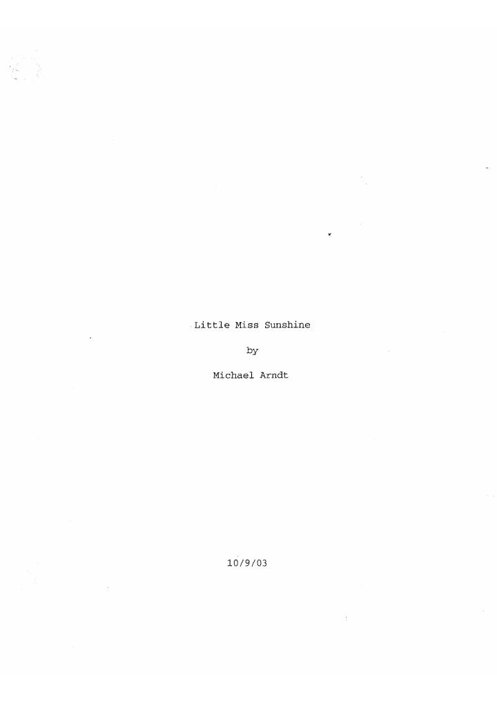 Little Miss Sunshine (2006) screenplay PDF first page