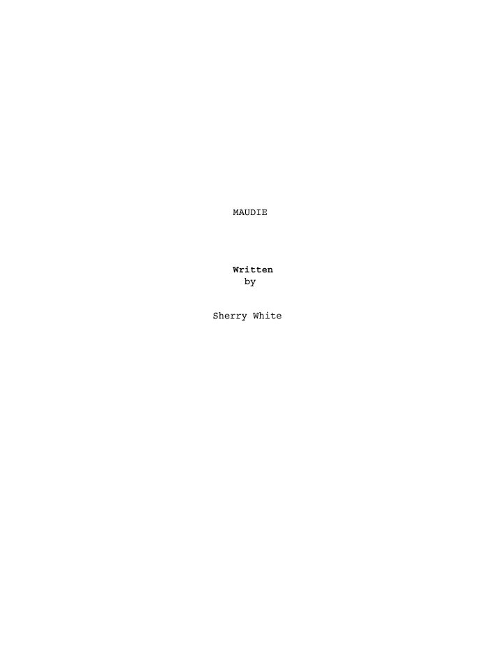 Maudie screenplay first page