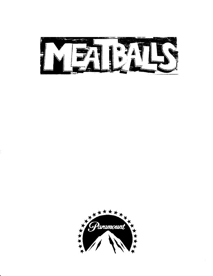 Meatballs screenplay first page