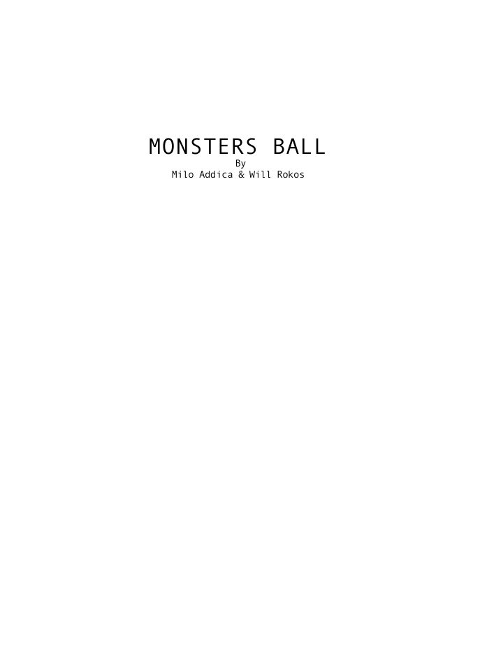 Monster's Ball screenplay first page