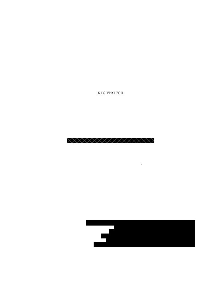 Nightbitch screenplay first page