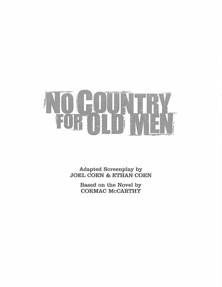 No Country for Old Men (2007) screenplay PDF first page