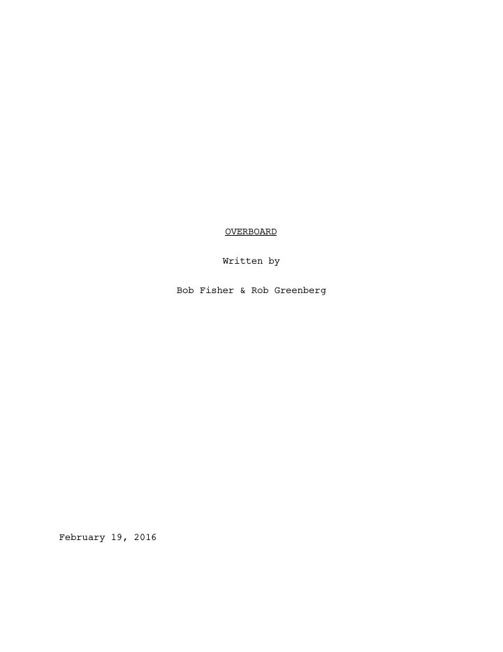 Overboard screenplay first page