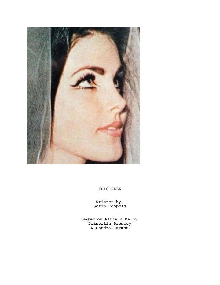 Priscilla screenplay first page