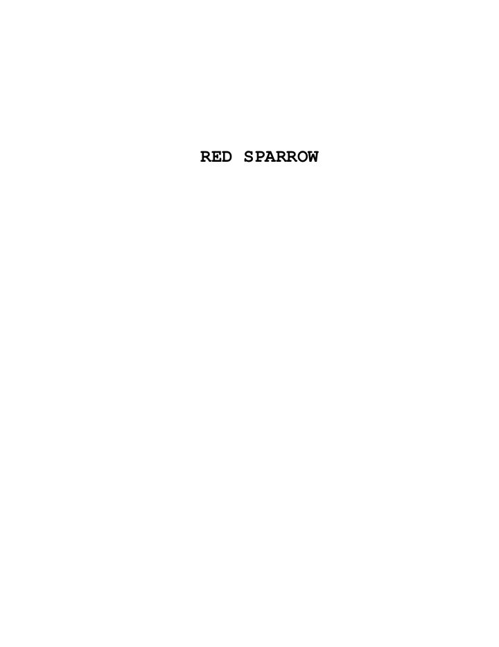 Red Sparrow screenplay first page
