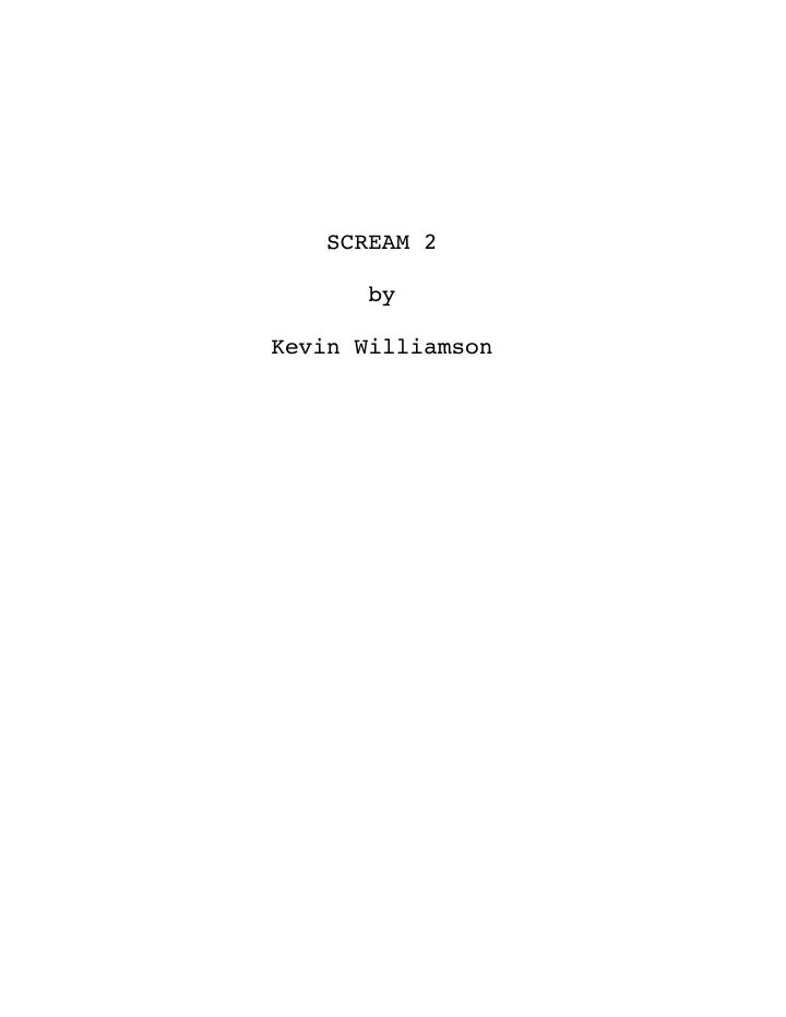 Scream 2 screenplay first page