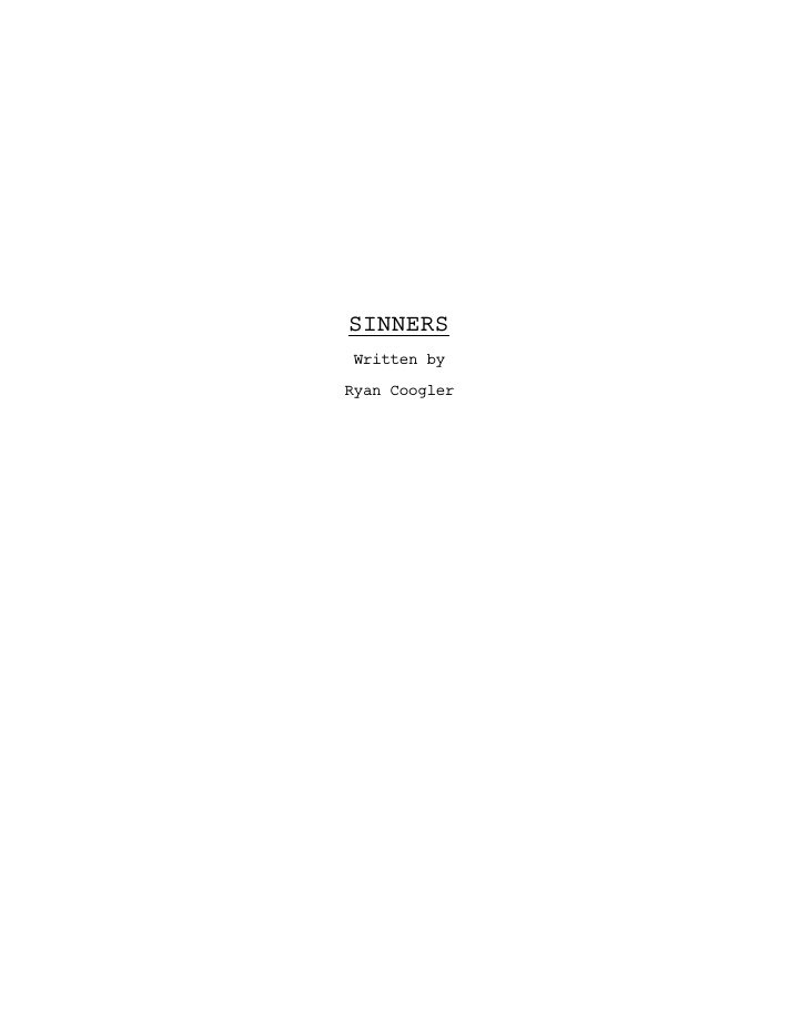 Sinners screenplay first page