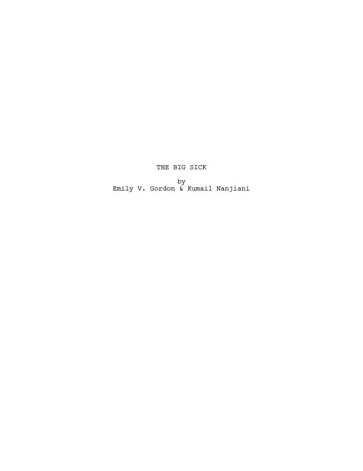 The Big Sick screenplay first page