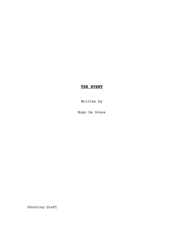 The Event screenplay first page