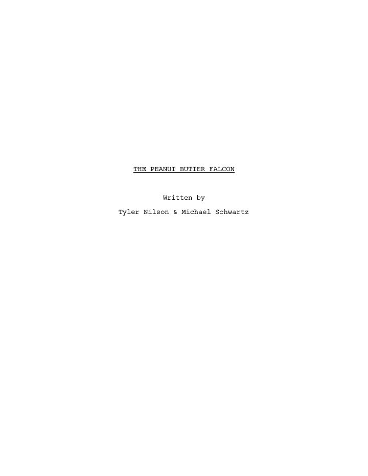 The Peanut Butter Falcon screenplay first page
