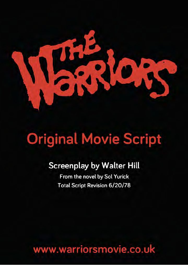 The Warriors screenplay first page