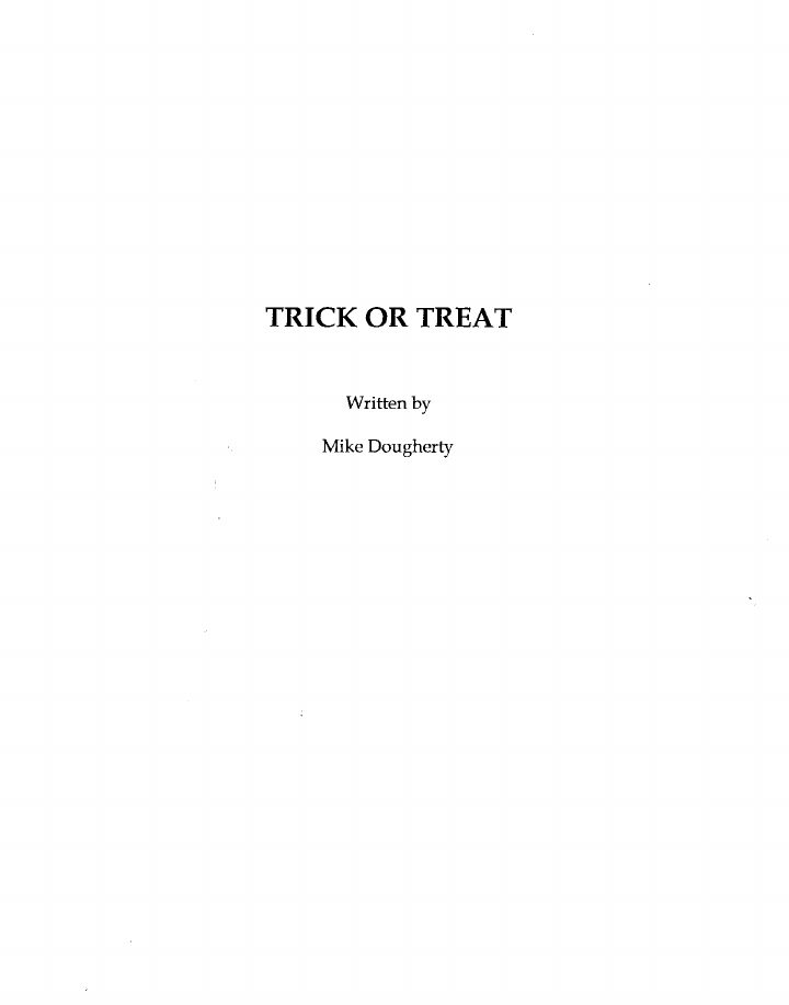 Trick 'r Treat screenplay first page